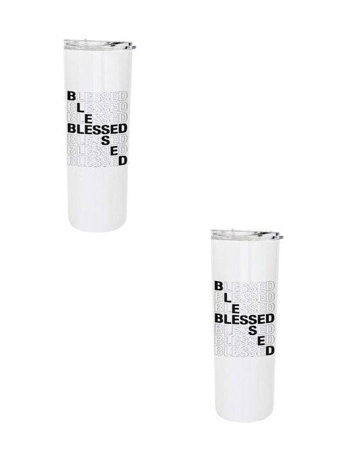 Set termo Tink de acero inoxidable con tapa a presión 590 ml