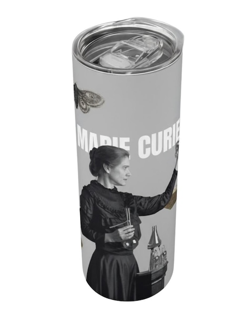 Termo Tink de acero inoxidable Marie Curie con tapa a presión 590 ml