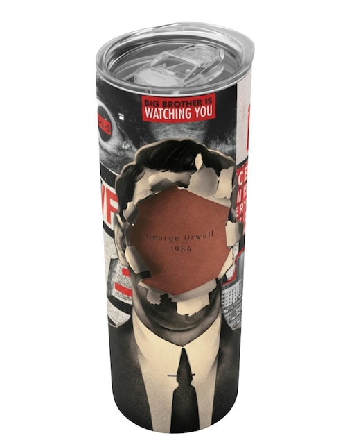 Termo Tink de acero Inoxidable Big Brother Collage Editorial con tapa a presión 590 ml