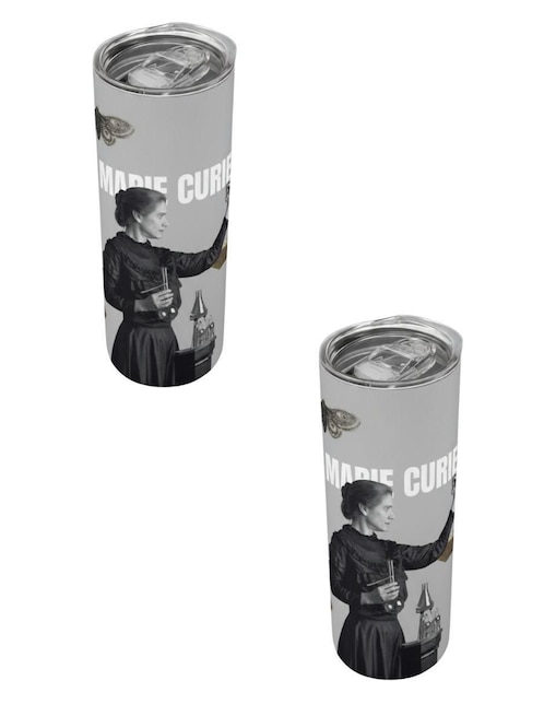 Set termo Tink Marie Curie con tapa a presión 590 ml