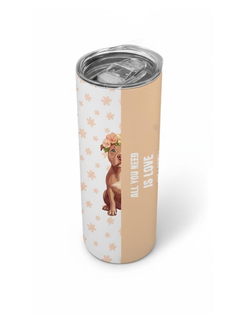Termo Tink de acero inoxidable Perros con tapa a presión 590 ml