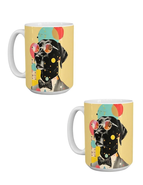 Set de tazas clásica Tink Pitbull 2 piezas
