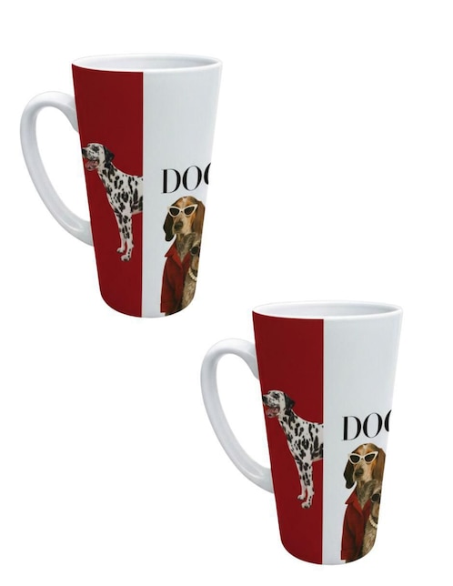 Set de tazas americana Tink Perros 2 piezas