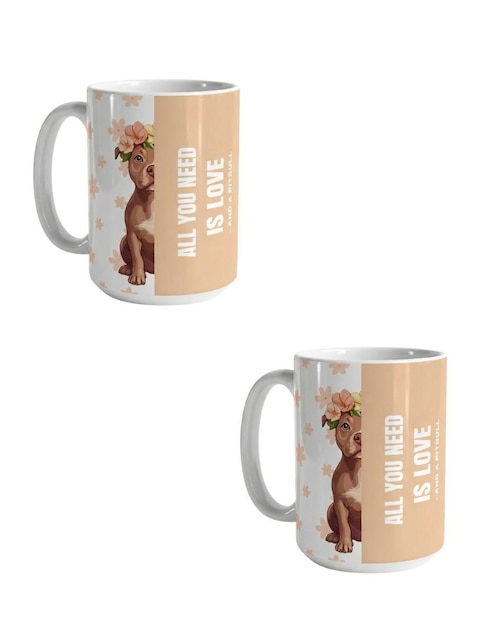 Set de tazas americana Tink Perros 2 piezas