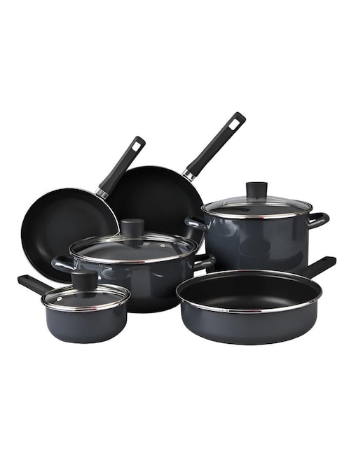 Batería de cocina Xtellar de aluminio antiadherente convencional 9 piezas