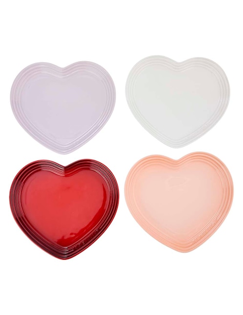 Set platos Valentine´s de cerámica 4 piezas 1