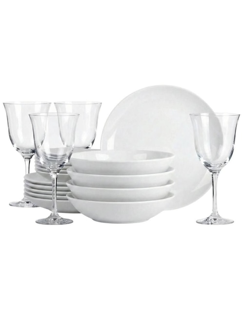 Vajilla cerrada Stovmex Diwali de stoneware para 4 personas