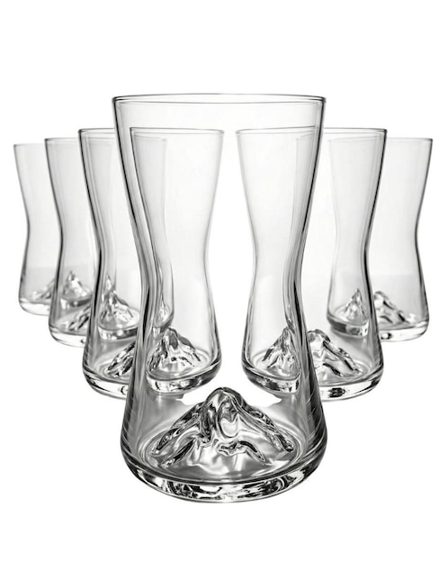 Set de vasos largos Stovmex Palermo de vidrio con 6 piezas