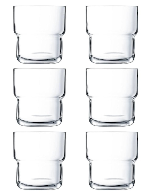 Set de vasos old fashion Stovmex Amalfi de vidrio con 6 piezas