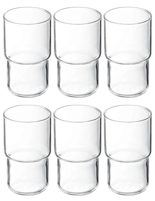 Set de vasos para agua Stovmex Amalfi de vidrio con 6 piezas
