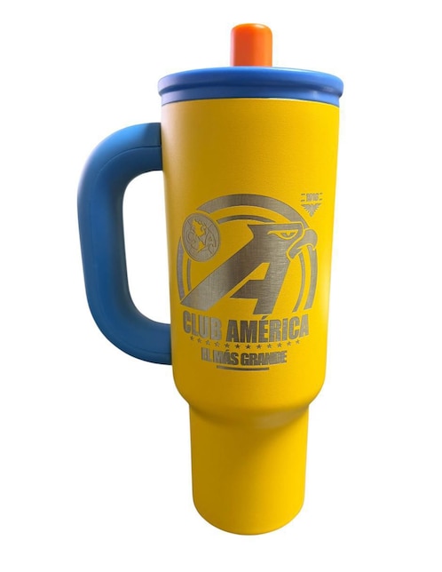 Termo Termomania de acero inoxidable Club América con tapa rosca 1.2 L