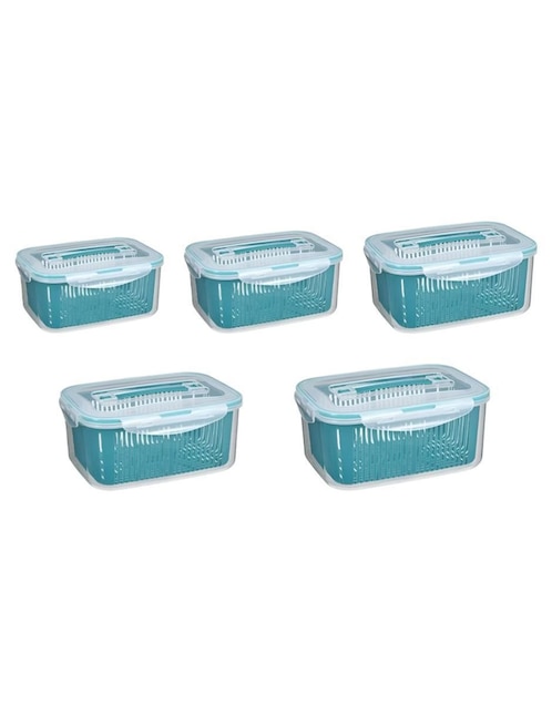 Organizador para refrigerador Güish de plástico 5 piezas