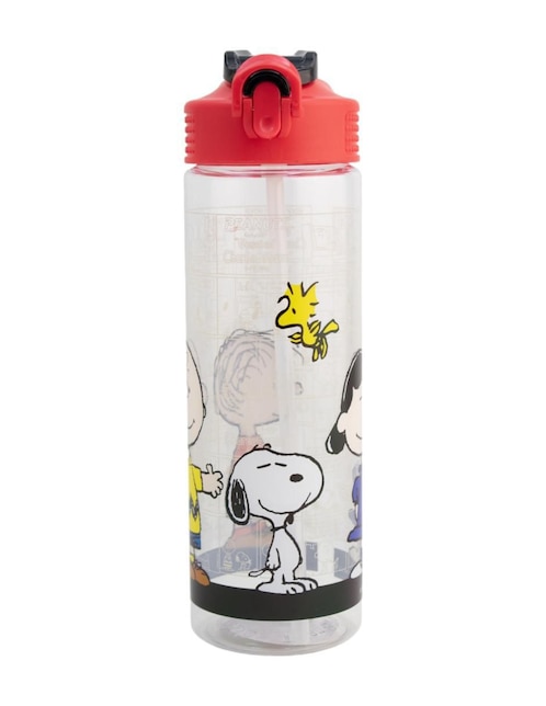 Botella hidratación Fun Kids Peanuts con tapa push pull 700 ml
