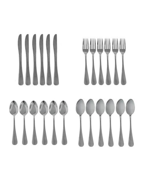 Set cubiertos Moven de acero inoxidable 24 piezas