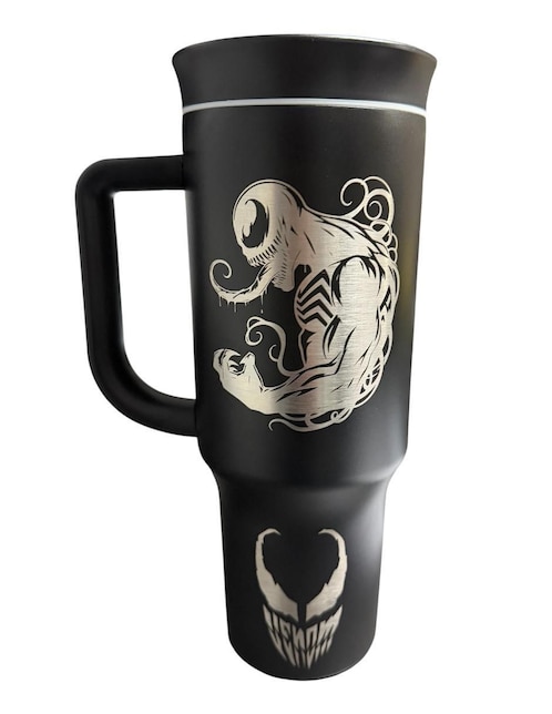 Termo Termomania de acero inoxidable Venom con tapa rosca 1.2 L