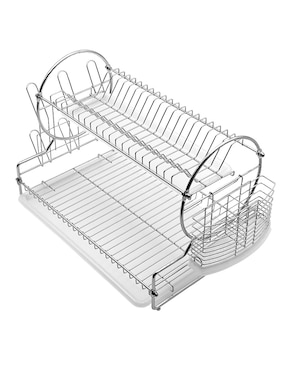 Escurridor de trastes Home Ideas de acero cromado