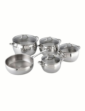 Batería de cocina Magefesa Kuchen de acero inoxidable 9 piezas