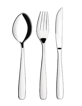 Set cubiertos Tramontina de acero inoxidable 24 piezas