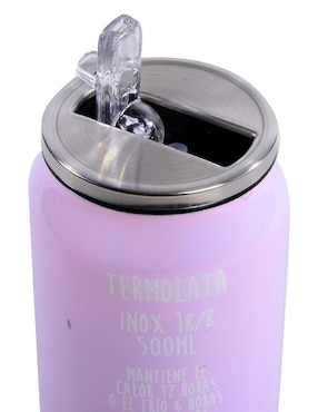 Termo Running de acero inoxidable con tapa rosca