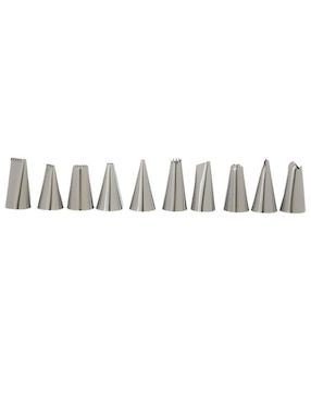 Set de duyas 12 piezas Dulces Besos acero inoxidable