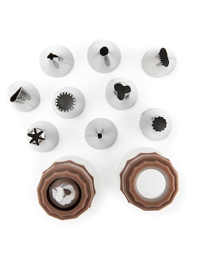 Set de duyas 12 piezas Dulces Besos acero inoxidable
