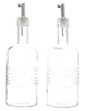 Set de aceitera y vinagrera Reimart vidrio 350 Mililitros