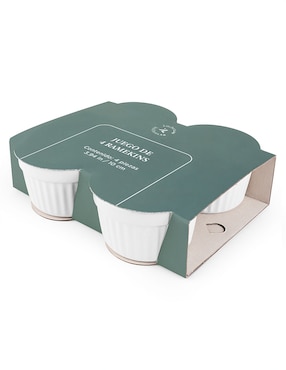 Set ramekin de cerámica Kitchen Lab 4 piezas