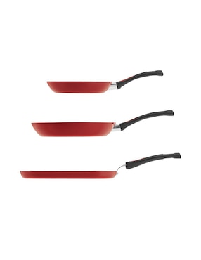Set de sartenes Tramontina Everyday de aluminio 3 piezas