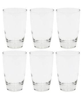 Set de 6 vasos high ball Haus 485 Mililitros