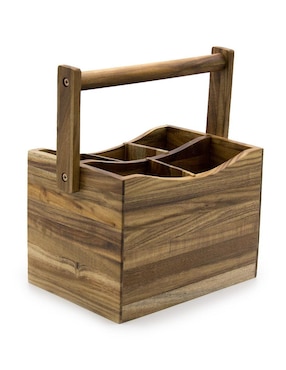 Pota cubiertos Home Ideas madera natural