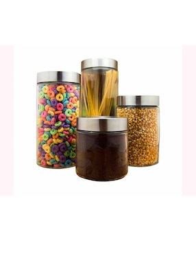 Set De 4 Canister Redondos Good & Good