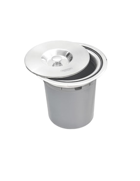 Bote de basura para empotrar Tramontina inoxidable Clean 5 Litros
