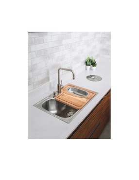 Bote de basura para empotrar Tramontina inoxidable Clean 5 Litros