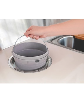 Bote de basura para empotrar Tramontina inoxidable Clean 5 Litros