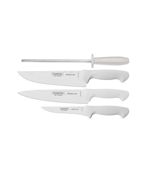 Set De Cuchillos 4 Piezas Tramontina Chef Y Afilador