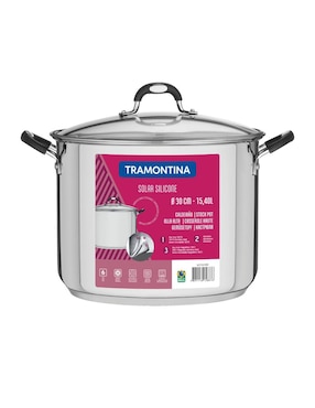 Olla alta Tramontina de acero inoxidable