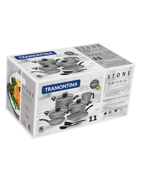 Batería de cocina Tramontina de aluminio antiadherente convencional 11 piezas