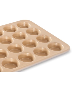 Molde para mini muffins Nordic Ware acero dorado