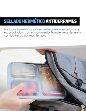 Contenedor Red Lemon hermético plástico