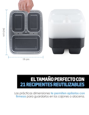 Contenedor Red Lemon hermético plástico