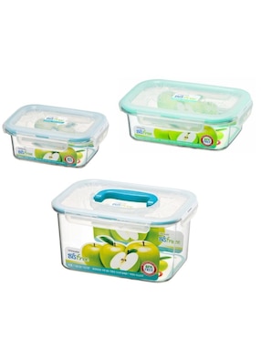 Set De 3 Contenedores Lock & Lock Bisfree