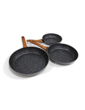 Set de sartenes Good & Good de aluminio 3 piezas