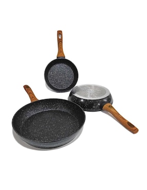Set de sartenes Good & Good de aluminio 3 piezas