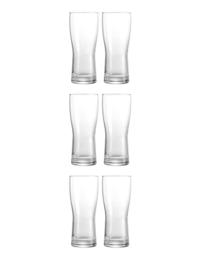 Set de 6 vasos cerveceros Haus 360 Mililitros