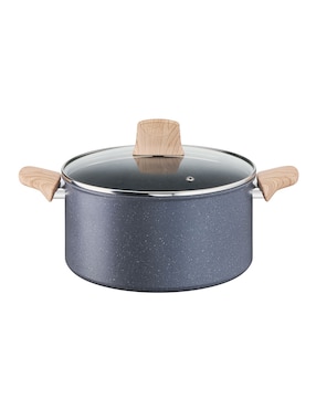 Batería de cocina T-Fal de aluminio antiadherente minerales naturales 9 piezas