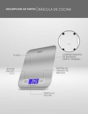 Báscula de cocina RCA