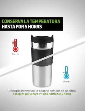 Termo con prensa francesa Redlemon acero inoxidable 350 ml