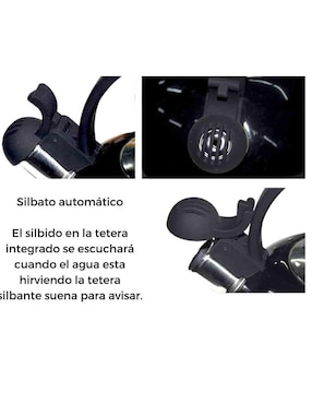 Tetera silbadora Yajad Hogar de acero inoxidable
