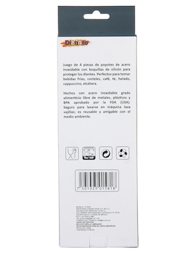 Set de 4 popotes Zonana