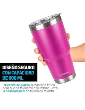 Termo Redlemon de acero inoxidable con tapa disc top 800 ml